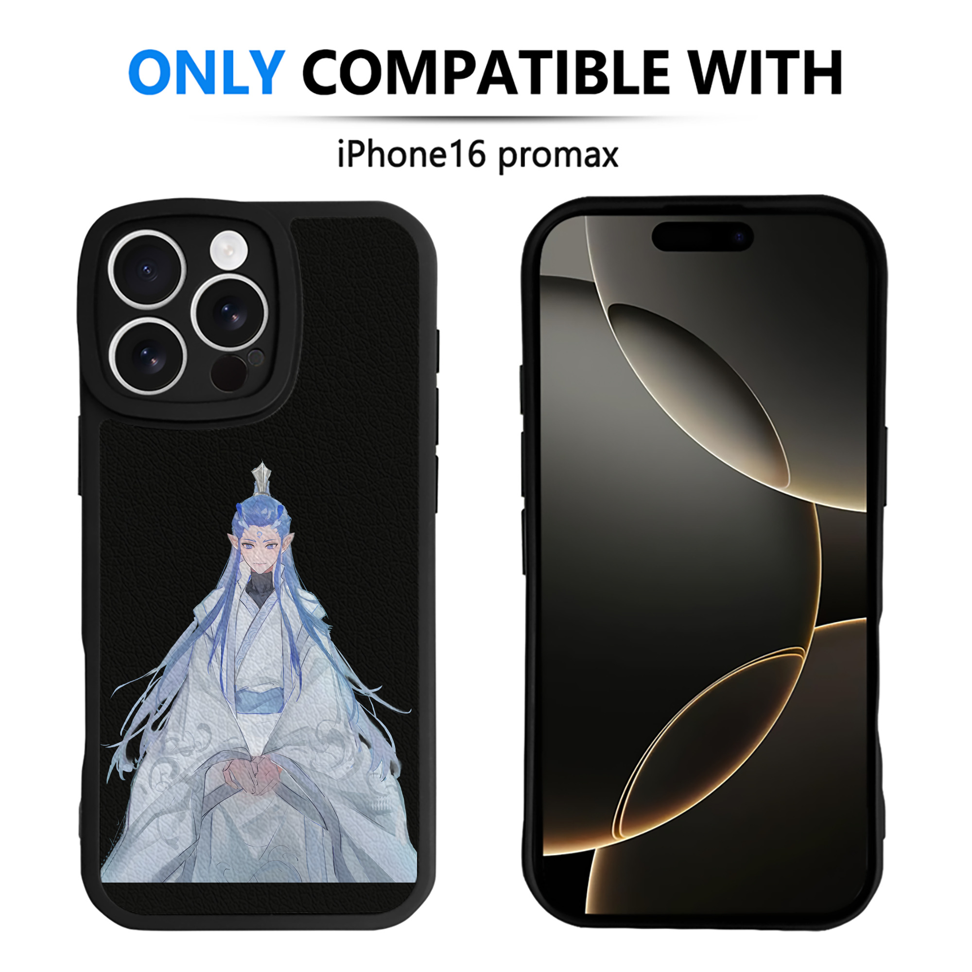 （画像用） Ne Zha 2 ナタ 魔童の大暴れ 【iPhone 16シリーズ対応】シリコンスマホケース（レザー調） 材質：シリコン